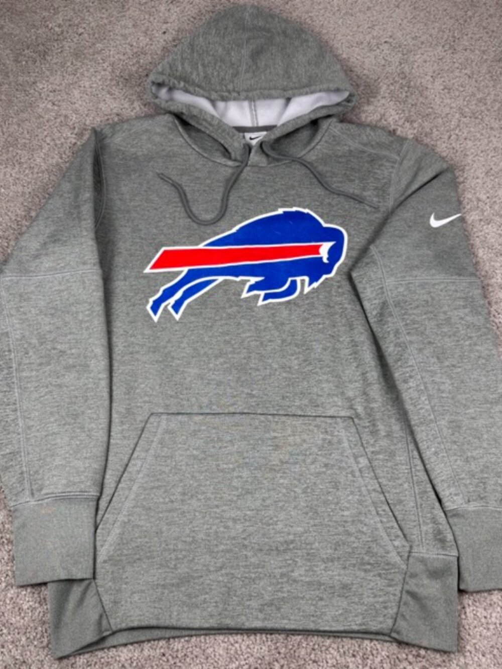 Buffalo Bills Nike Hoodie Men Small Dri-Fit Performance Sweatshirt Stretch NFL - Picture 2 of 10